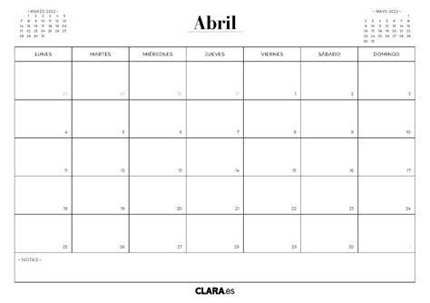 Calendario Mes De Abril 2022 Para Imprimir 2022 Spain