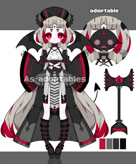 Demon Nurse Adoptable Closed By As Adoptables On Deviantart