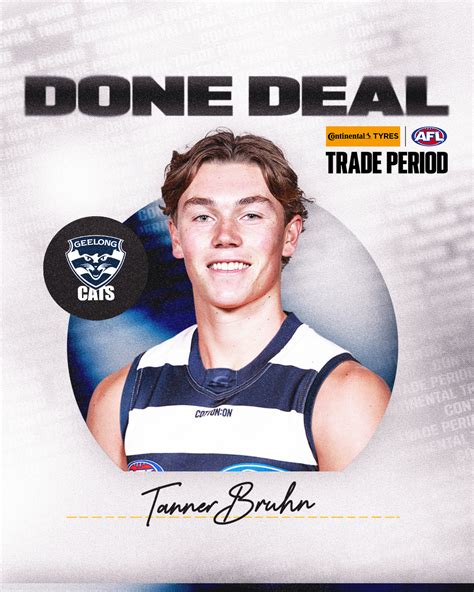 Afl On Twitter Tanner Bruhn Is Heading To Geelong 😻 Afltrade