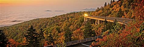 Linn Cove Viaduct Panoramic In Fall Photograph By Matt Plyler Fine