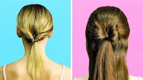 29 super easy hairstyles for lazy girls: 5 Minute Crafts Girly Hair - Decorating Ideas