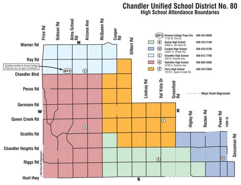Chandler Unified School District Boundaries Map Phoenix Az Real