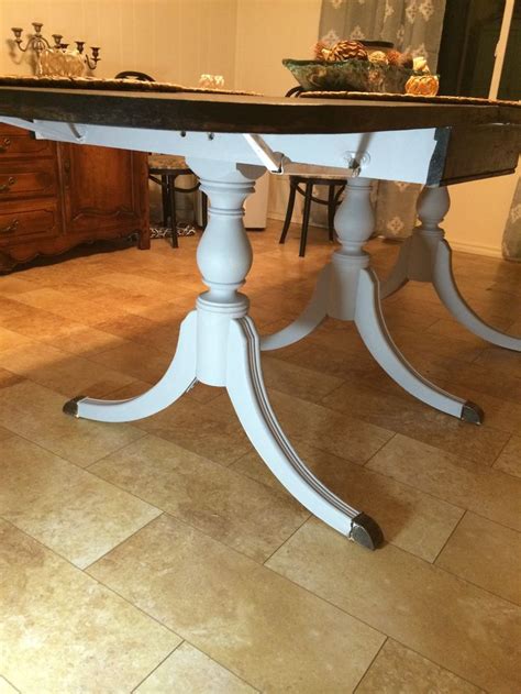 The design is just perfect & the block. Duncan Phyfe legs.. Painted with chalk paint. Sand and ...