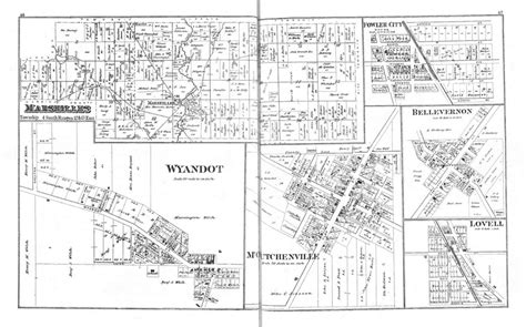 Wyandot Ohio 1879 Old Town Map Reprint Wyandot County Atlas 34