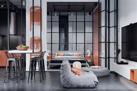 Cool Studio Apartment Design Awesome Decors