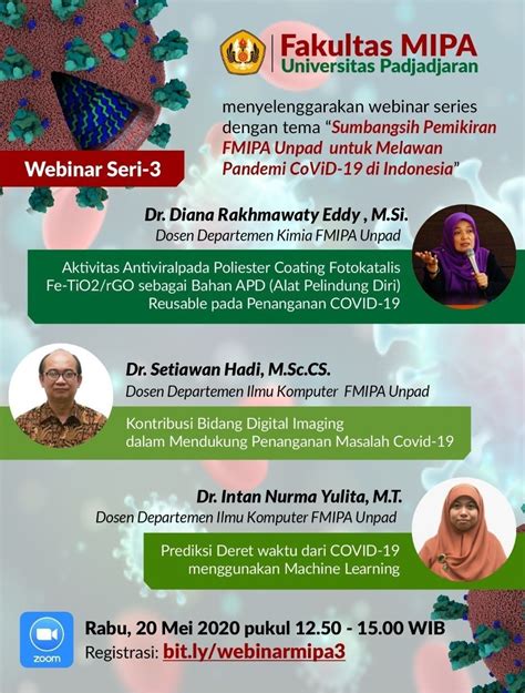 Webinar Fmipa Unpad Sumbangsih Pemikiran Fmipa Unpad Untuk Melawan