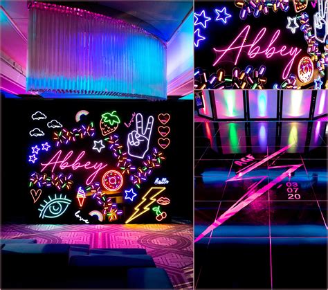Neon Lights Themed Bat Mitzvah Photographed By Jill Person