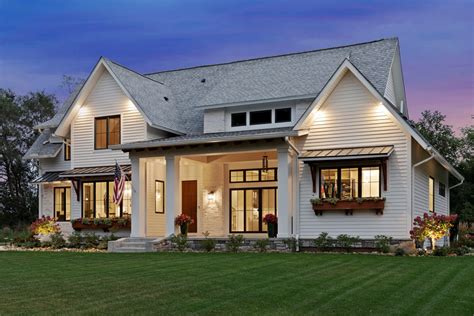 Beautiful Two Story Modern Farmhouse Style House Plan 8713