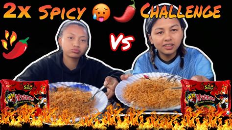 2x Spicy Korean Fire Noodles Challenges Ll Food Challenge Ll Samyang