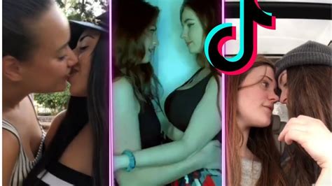 wlw lesbians tiktok hot compilation girls kissing youtube