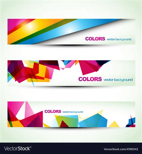 Abstract Banner Set Designs Royalty Free Vector Image
