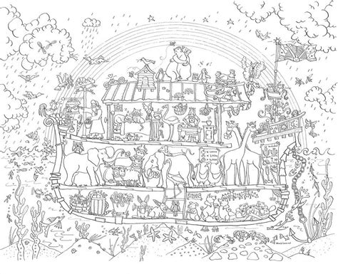 We hope the line drawings of noah and his family help to make your bible studies fun and interesting. noah's ark colouring in poster by really giant posters ...