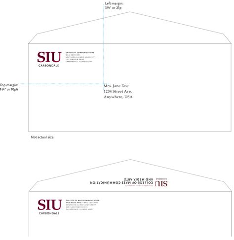 Standard Envelopes Identity Guidelines Siu