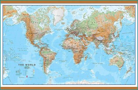 Laminated Map Of The World Map Resume Examples Xjkebkq3rk