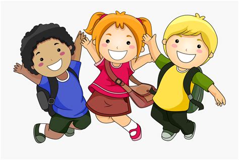 Jump Start And Transitional Kindergarten Happy School Kids Clipart
