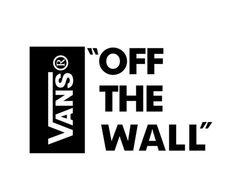 Vans Off The Wall Brand Symbol Black Logo Clothes Design Icon Abstract