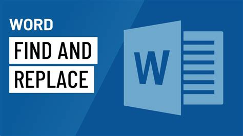Word Using Find And Replace Youtube