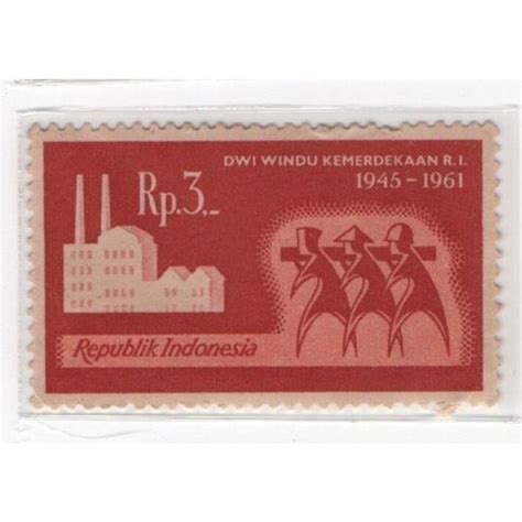 Jual Perangko Indonesia Dwi Windu Kemerdekaan Ri 1945 1961 Mint Di