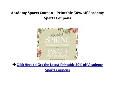Academy Sports Coupon Printable 50 Off Academy Sports Coupons 22005545