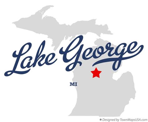 Map Of Lake George Mi Michigan