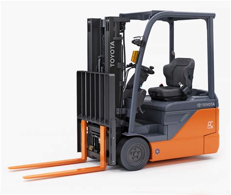 toyota comfortably electric forklift  cgtrader