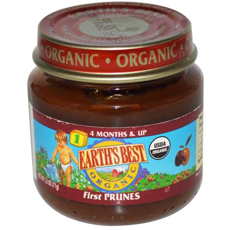 Buy gerber organic stage 2, apple & prune baby food, 1 jar at walmart.com Earth's Best, Organic Baby Food, First Prunes, Stage 1, 4 ...