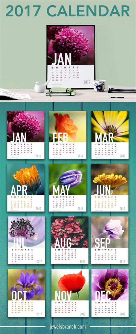 2017 Calendar Printable Jewels Branch 2017 Printable Calendar