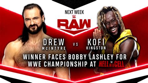 Kofi Kingston Vs Mcintyre Rematch Announced For Next Weeks Raw Wwe