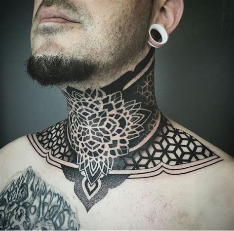 Effedots Neck Tattoo For Guys Geometric Tattoo Neck Tattoos For Guys