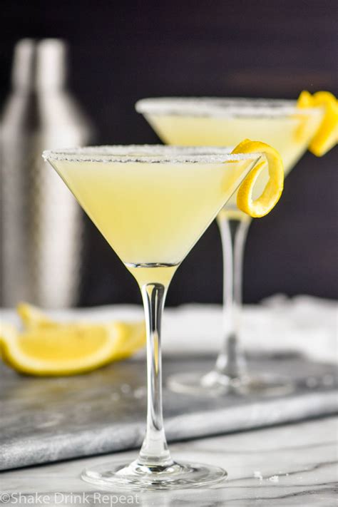 Lemon Drop Martini Shake Drink Repeat