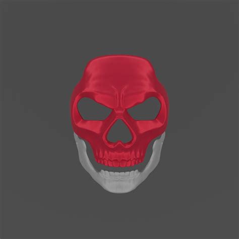 Digital File Soap Operator Mask Red Team Ghost Mask Call Of Duty