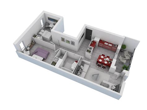 Either draw floor plans yourself using the roomsketcher app or order floor plans from our floor plan services and let us draw the floor plans for you. 25 More 2 Bedroom 3D Floor Plans