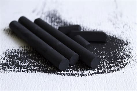 Charcoals Art Supplies Artists Compressed Charcoal Sticks Square Black