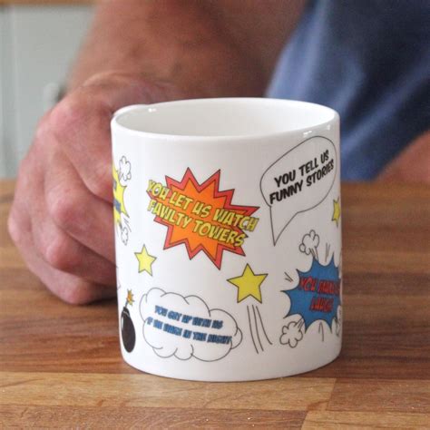 Please check the products for the minimum order quantity and estimated printing times. Personalised Hero Mug | Dad birthday, Happy fathers day ...