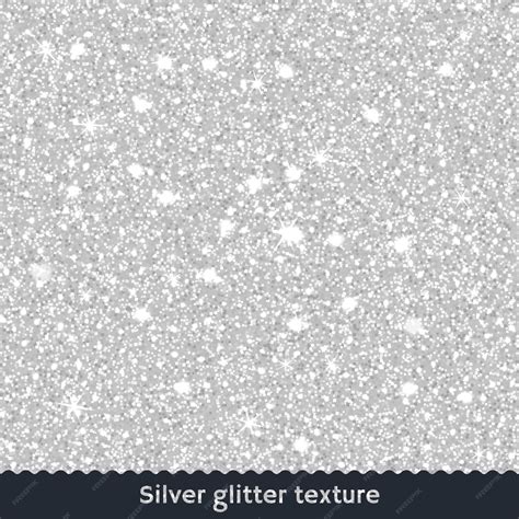 Fundo De Textura Glitter Prata Vetor Premium