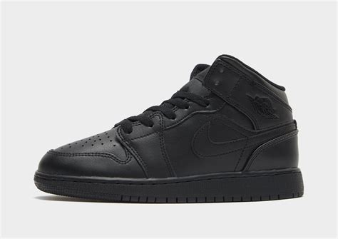 Musta Jordan Air 1 Mid Juniorit Jd Sports Suomi