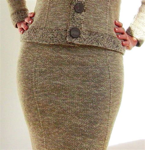 Юбка карандаш спицами | Chanel skirt, Pencil skirt pattern, Knit skirt pattern