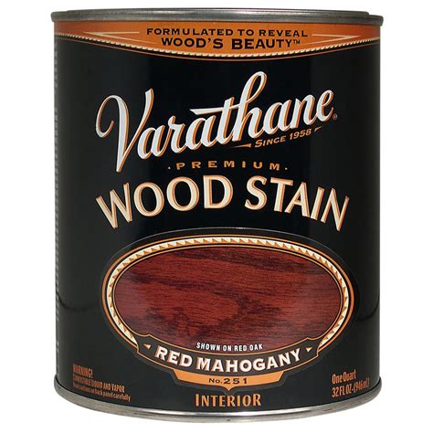 Varathane 211724h 1 Quart Red Mahogany Premium Wood Stain
