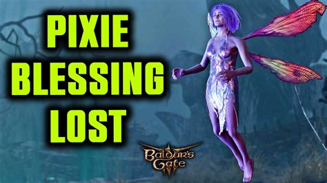 How To Get Pixie Blessing Back In Baldurs Gate 3 What To Do If