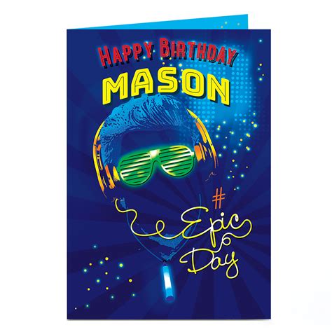 Buy Personalised Birthday Card Epic Day For Gbp 179 Card Factory Uk
