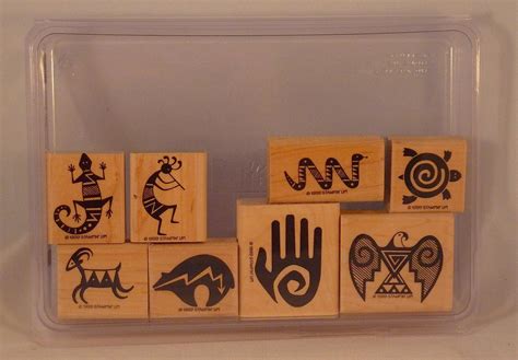 Amazon Com Stampin Up Ancient Art Set Of Decorative Rubber Stamps Retired Arts Crafts