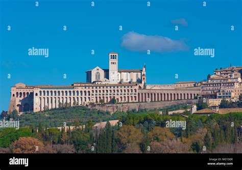 assisi umbria italy the awesome medieval stone town in umbria region with castle and the
