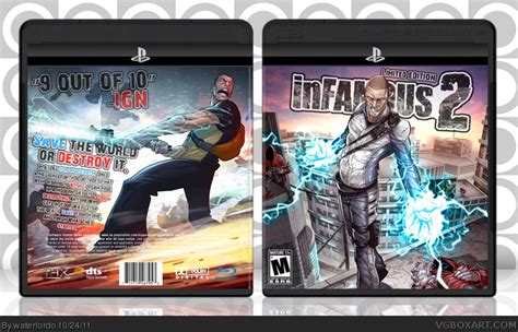 Infamous 2 Limited Edition Playstation 3 Box Art Cover By Waterlordo
