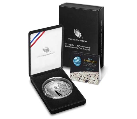 Apollo 11 50th Anniversary 2019 Five Ounce Proof Silver Dollar Us Mint