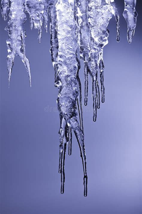 Icicle Melting Ice End Of Winter Start Of Spring Stock Image Image Of