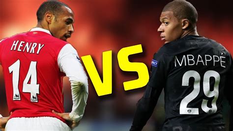 kylian mbappe vs thierry henry french goal machines best skills and goals hd youtube