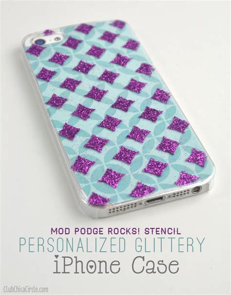 Easy Personalized Glittery Iphone Case Craft Idea