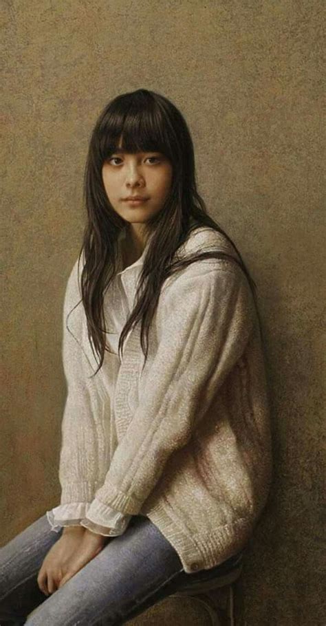 Super Realism Drawing Artist Leng Jun Potrait Painting Woman