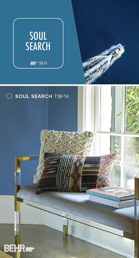 Get Lost In The Deep Blue Hue Of Soul Search By Behr Paint Bright