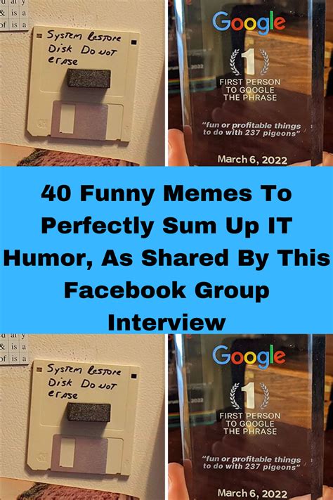 40 Funny Memes To Perfectly Sum Up It Humor As Shared By This Facebook